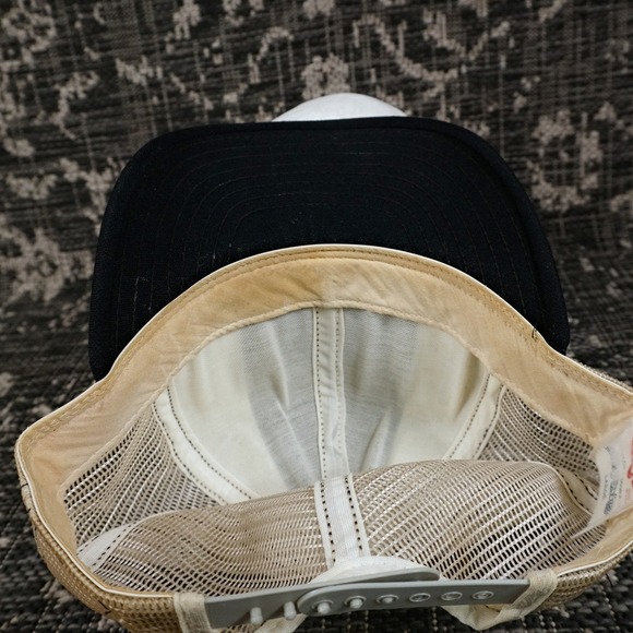 Vintage Houston Gamblers‎ Trucker Hat USFL Football Cap Black White RARE 1983